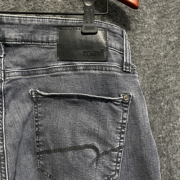 Mavi Zach Straight Leg Jeans Men 33x32 Gray Stretch Denim Five Pocket Faded Wash - Picture 7 of 11